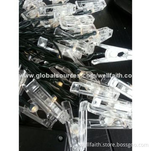 LED String Lights, Available in clip Shapes, Suitable for Christmas Decorations